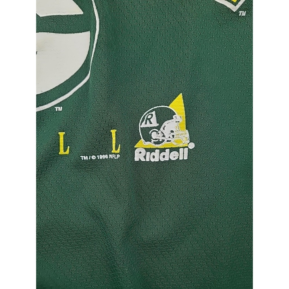 Vintage Green Bay Packers Shirt mens large Spell Out‎ Riddell 1996 NFL NFLP Rare - Picture 2 of 8